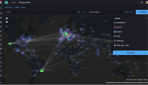screenshot of MapTiler Cloud